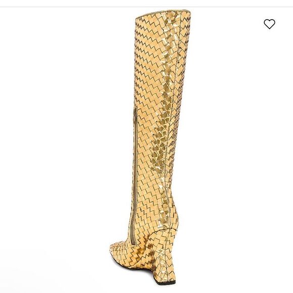 NEW Bottega Veneta Comet Mirror Boot in Gold Size 36 / 6 MSRP $4,500 - Picture 4 of 15